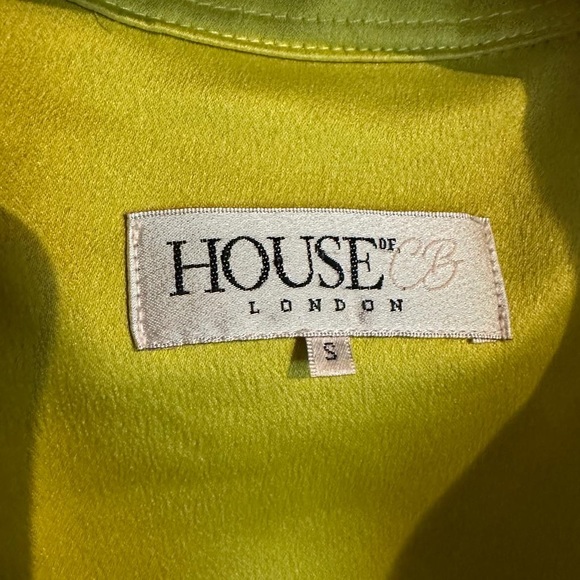 House of CB Castana lime Green Dress - Picture 3 of 4